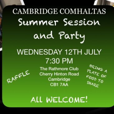 End of Term Session and Party – Weds 12th July 2023